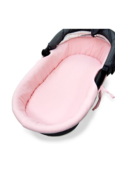 Kersten Set insertie textila pentru landou/cosulet copii Kerstin Baby Pink di...
