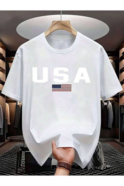 29CUN American Street Style Patriotic T-Shirt Bold Flag Pattern - The Perfect...