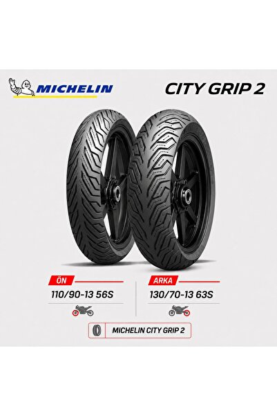 Michelin City 2 110/90-13 56S - 130/70-13 63S Ön Arka Motosiklet Lastik Takımı