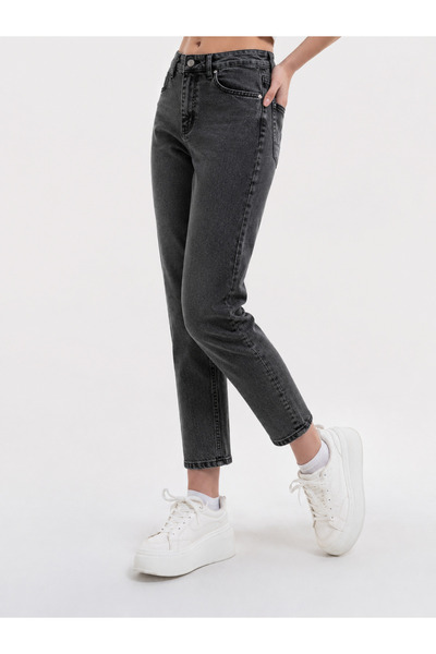 sion jeans Julia Milano Mom Jeans Daily Casual Wear Comfort Boyfriend Smoked ...
