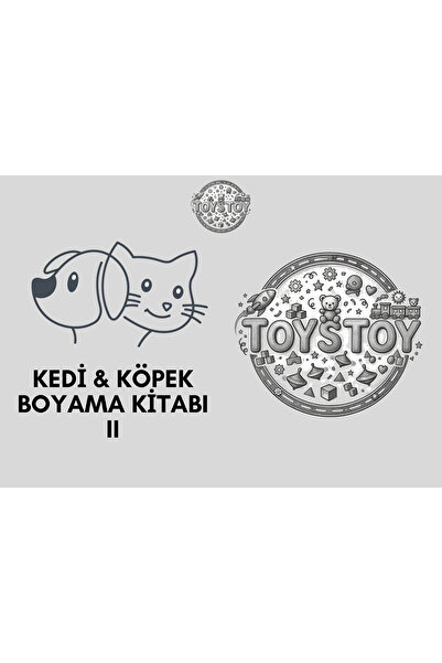 6 Sayfa Kedi & Köpek Temalı Çocuk Boyama Defter – Eğitici ve Eğlenceli Aktivite Defteri Hayvan Boyama Kitabı