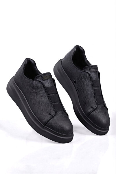 Zerenyus Zrc2619 - High Quality Daily Elastic Men's Casual Sports Shoes Black
