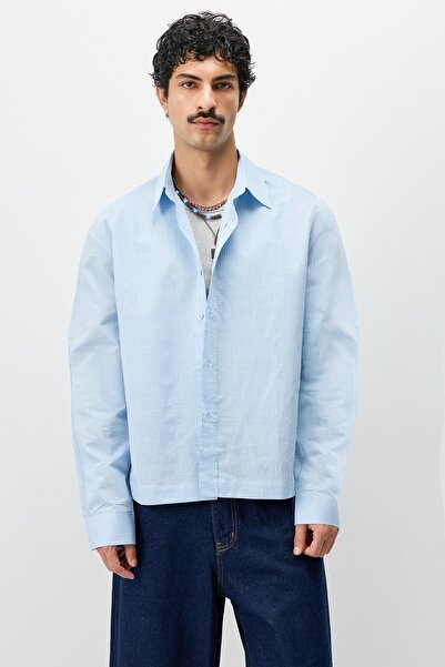 VAMOSCLO Boxy Fit Shirt with Text Detail