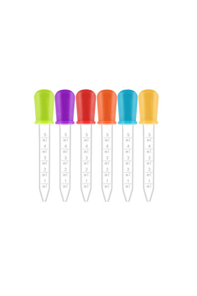 Choice1 6 Pcs 5ml Small Plastic Graduated Dropper Liquid Eye Ear Pipette Draw...