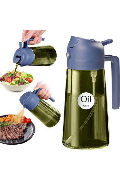 GENERAL YARRAMATE 470ml Light-Blocking Dark Oil Sprayer for Cooking, 2 in 1 O...