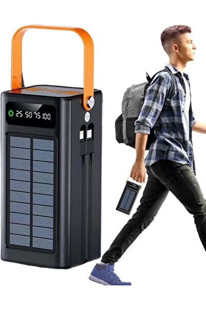 Generic 50,000mAh Solar Power Bank with Dual USB Outputs, LED Display & Built...