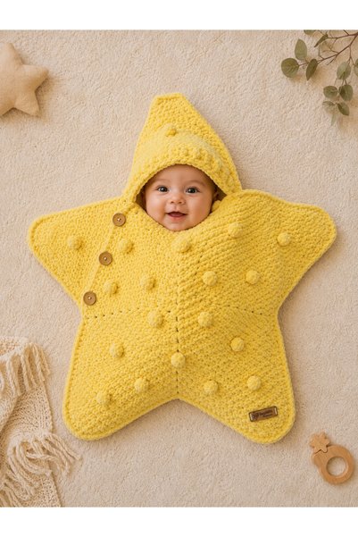 ipeklife Yıldız Tulum Baby Blanket