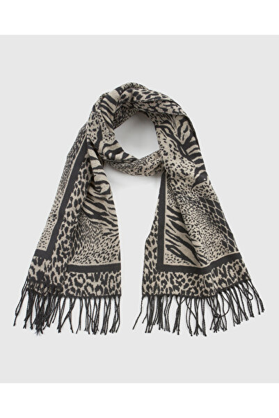 VERDE ΓΥΝΑΙΚΕΙΟ ΚΑΣΚΟΛ 06-0001334 ANIMAL PRINT ΜΑΥΡΟ