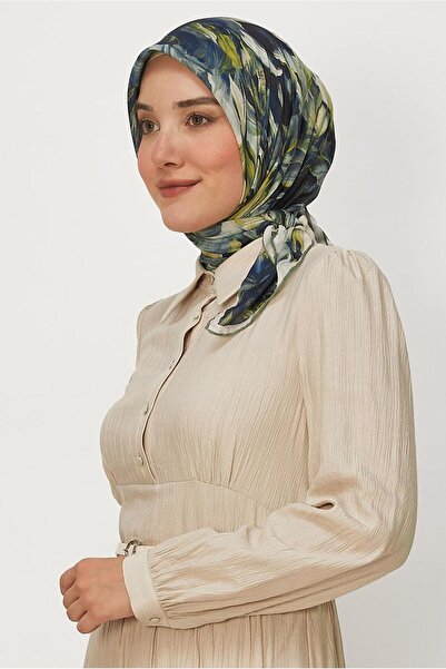 Alvina Patterned Natural Scarf 8651