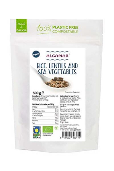 Algamar Orez si linte cu alge bio 500g