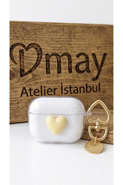 Dmay Huawei Freeclip 2 Kulaklık Uyumlu Silikon Kalpli Tasarımlı Preminum Kılı...