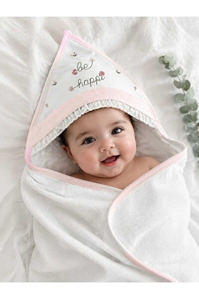 Panfilia 100% Cotton Baby Hooded Bath Towel Swaddle & Baby Birth Gift