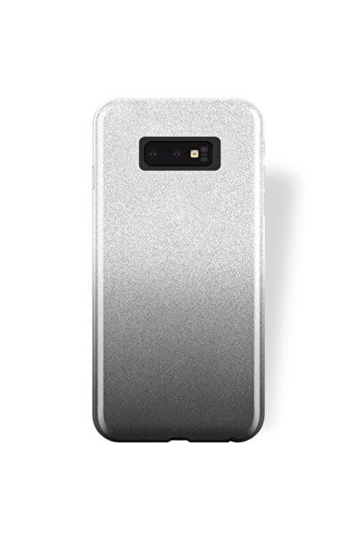 Forcell Θήκη Σκληρή με Γκλίτερ Διαφανής / Μαύρη (Samsung Galaxy S10e)