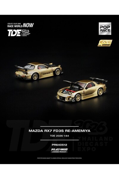 HOT WHEELS POP RACE PR640512 MAZDA RX7 FD3S RE-AMEMIYA TDE26