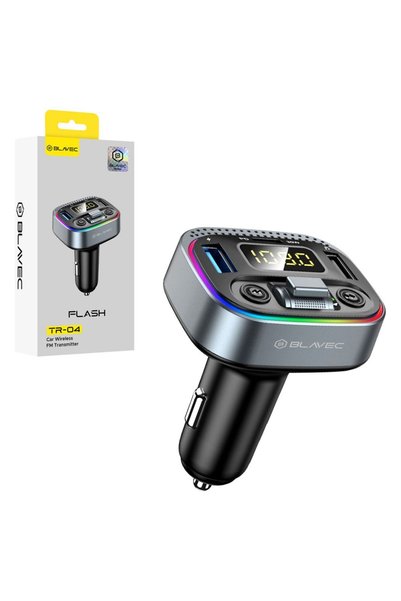Blavec Πομπός FM Flash TR-04 MP3, Bluetooth 2xUSB + Type C PD 30W QC3.0 18W (...