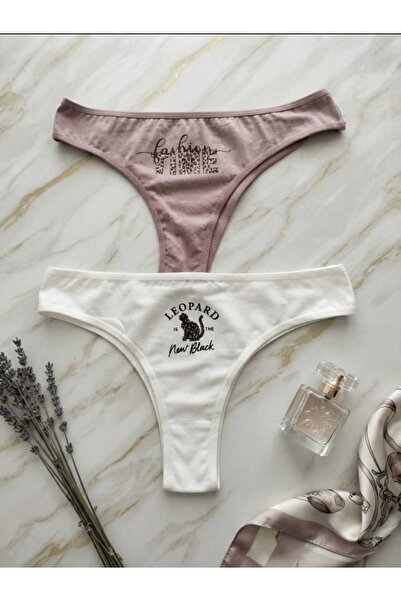 Dominant Women's Essentials Leopar Desenli Brazilian Külot