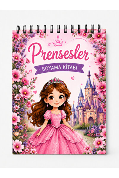 Pembe Yayınevi Prenses Boyama Kitabı - Çocuklar İçin Boyama Kitabı
