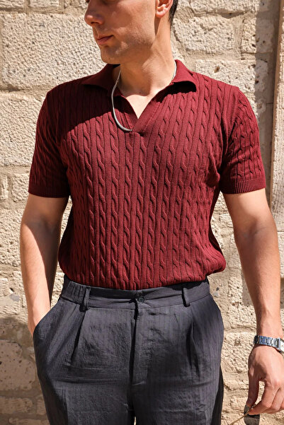 no7man Sable Bordo Knitwear Men's Tshirt