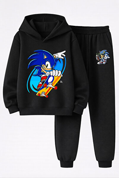 MAGORS Sonic the Hedgehog Printed 3-Yarn Quality Soft Texture Sweatshirt and ...