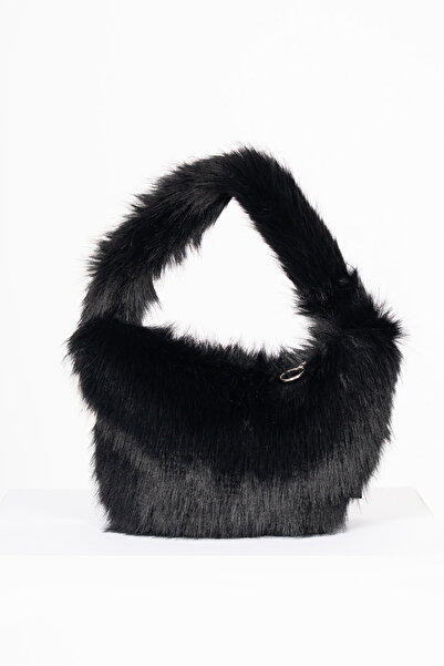 MissVina Women's Black Handbag Lolita Plush Bag C19
