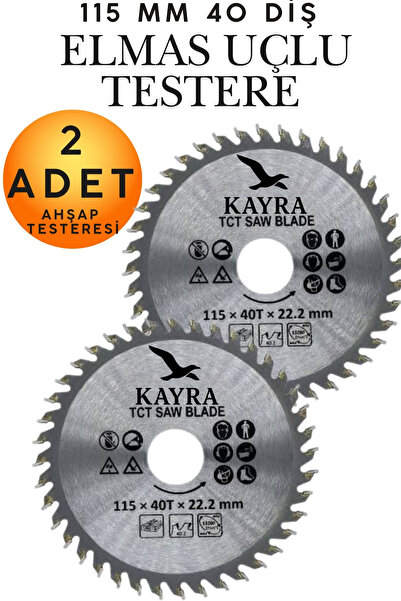 KAYRA LEATHER CRAFT 2 Adet 115 mm 40 Diş Ahşap Kesme Testeresi Bıçağı - Avuç ...
