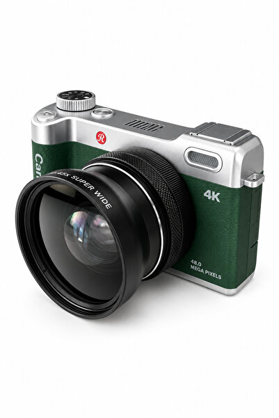 Bubitechh 4K Dijital Video Fotoğraf Makinesi 64 MP 4K Macro Geniş Açı Lens 16...