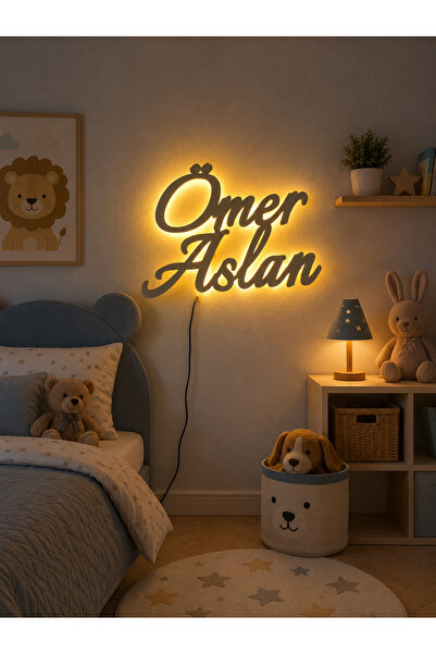 PikapikLazer Kişiye özel Ledli dekoratif tablo - gece lambası