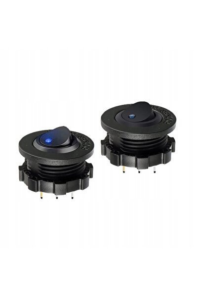 NO BRAND Întrerupător LED 20A/12V ON/OFF, cu 3 pini, impermeabil, cu carcasă