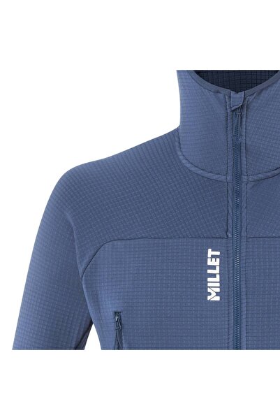 Millet Hanorac bărbătesc cu grilă tip fusion, din denim închis, mărimea M.