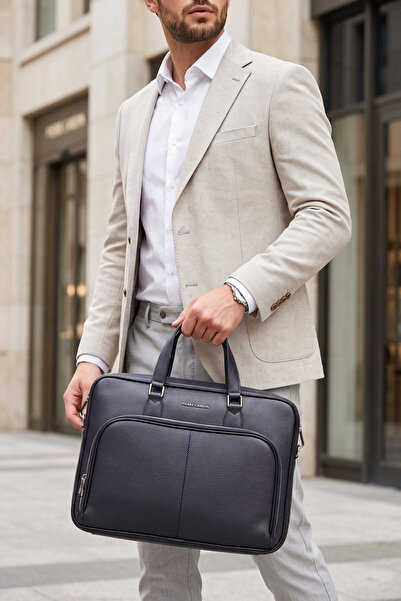 Pierre Cardin 01Pc001116 Laptop Bag Notebook Bag Briefcase Dark Blue