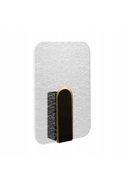 NO BRAND Aplică decorativă de perete MORIS LED D 6W negru alb neutru