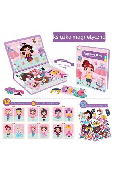 Color Day Joc puzzle educativ magnetic tip carte, set Gerderoba, cadou