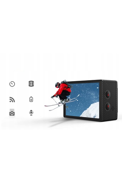 NO BRAND 4K UHD WIFI EIS Rezistentă la apă 40M Negru Accesorii pentru cameră ...