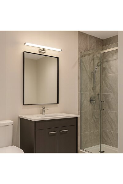 NO BRAND Lampă de perete MIRORE SILVER 10W 60cm