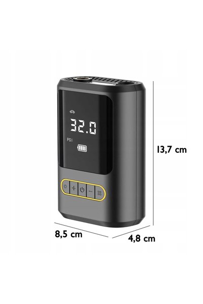 Retoo Compresor de aer fără fir de 80W pentru mașină și bicicletă, 4000 mAh