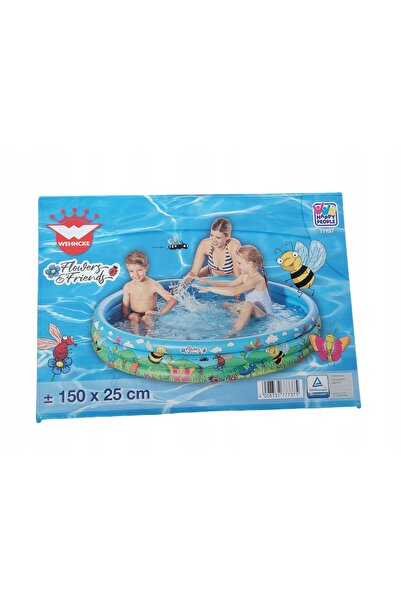 NO BRAND Piscina gonflabilă rotundă, cu oameni fericiți, 150 x 25 cm, mare, p...