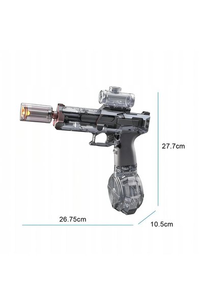 NO BRAND 2X PISTOL CU APĂ ELECTRIC CU LED-URI PENTRU SMIGUS-DYNGUS, AUTOMAT, ...