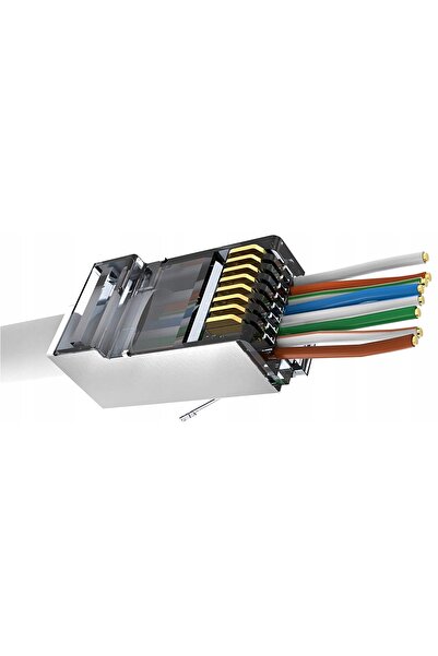 Spacetronik Mufă de trecere RJ45 Ethernet cat5e FTP calitate ultra 100 bucăți