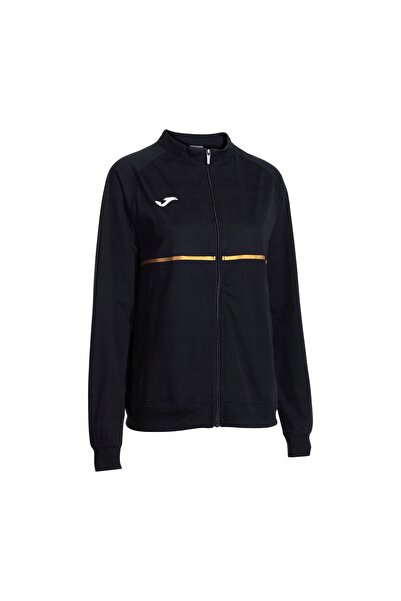 Joma Hanorac de alergare pentru femei Record III cu fermoar complet negru XL