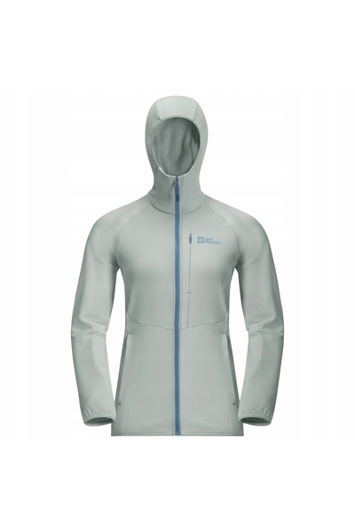 Jack Wolfskin Bluză polară de damă Kolbenberg Hooded Fz gri rece XS