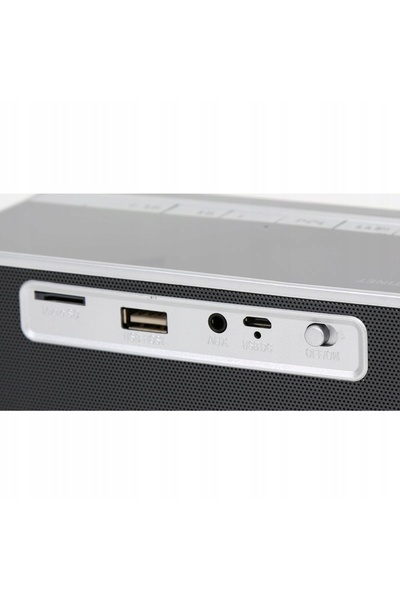 NO BRAND Boxă Bluetooth Radio Ceas cu Alarmă Stereo 10W Platinet