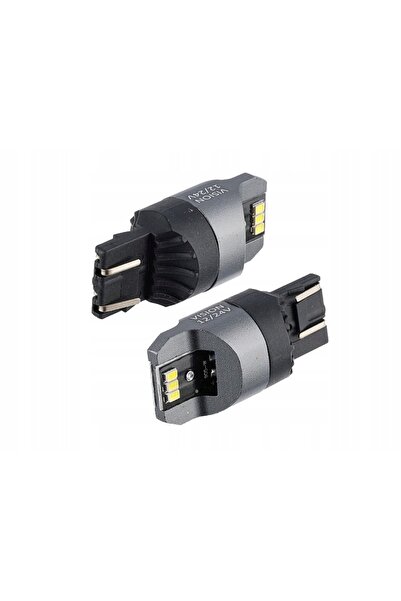 Carmotion VISION W21/5W T20q 12/24V 6x 3020 SMD LED CANBUS bec alb 2 bucăți