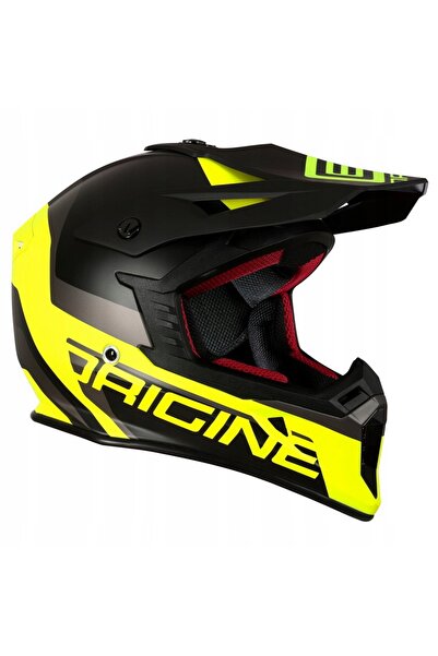 NO BRAND Casca ORIGINE HERO MX galben fluo-negru mat M