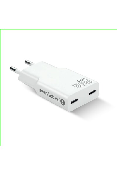 NO BRAND Încărcător everActive GaN SUPER SLIM SC-385Q USB-C PD 30W