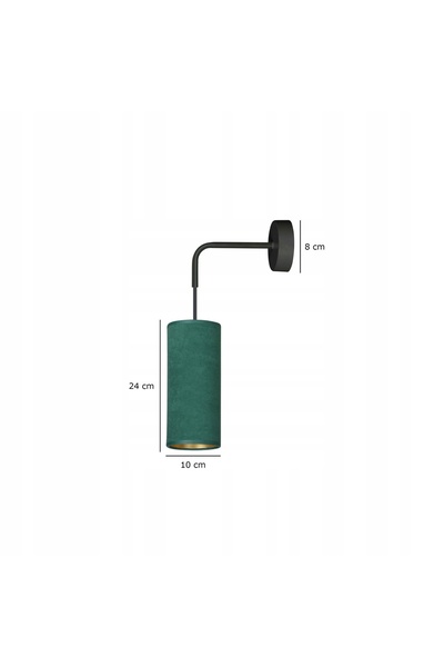 Emibig Aplică de perete KINKIET 1xE27 40W BENTE VERDE