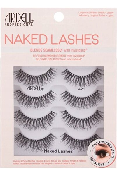 NO BRAND Gene false pe bandă 421 NAKED LASHES Machiaj pentru ochi Ardell pach...