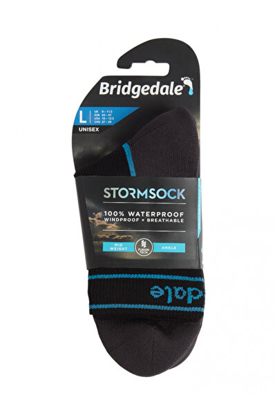 NO BRAND Șosete impermeabile Bridgedale StormSock Mid Ankle - negru/albastru 48
