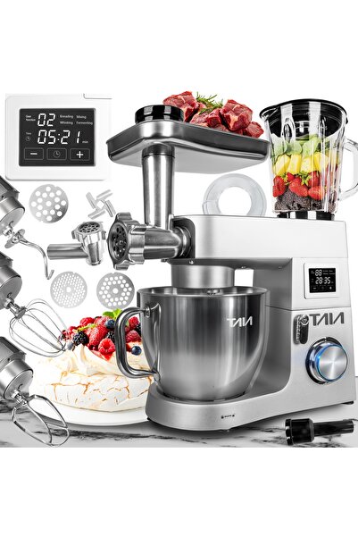 NO BRAND Robot de bucătărie planetar TAIA LAVA ALU PRO MISA 6,5L cu display t...