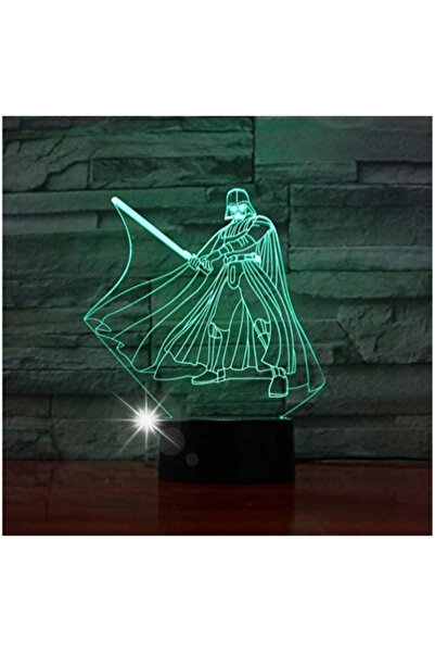 NO BRAND LAMPĂ 3D LED USB STAR WARS SABIA LORDE VADER 16 CULORI PILOT