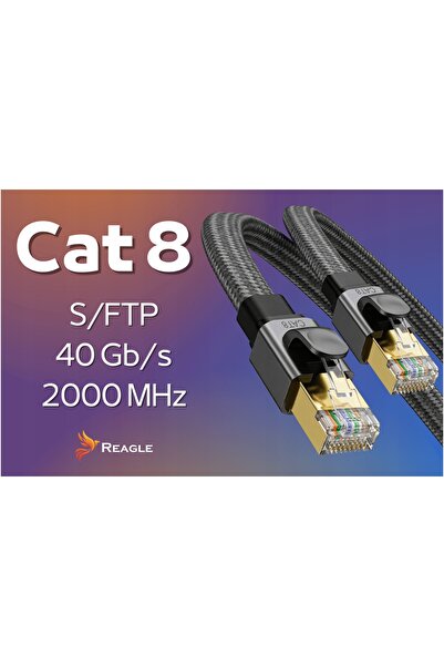 NO BRAND CABLURI ETHERNET INTERNET LAN SPIRALATE RJ45 SFTP CAT8 40GBPS PATCHC...
